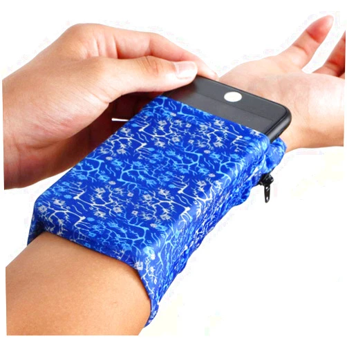 Linwnil Pocket Wrist Wallet Wrist Cell Phone Holder, Ankle Wallet, Sweat Bands, Armband, Hidden Pouch, Wristlet Wallet for Travel, Running Pouch for Your Running Accessories