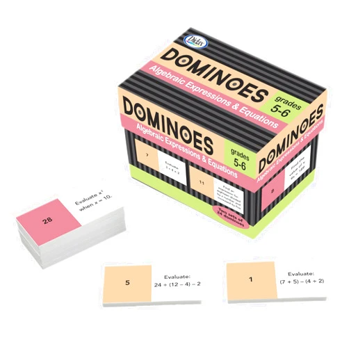 Didax Educational Resources Algebraic Expressions & Equations Dominoes Children's Mathematical Learning Aids Small