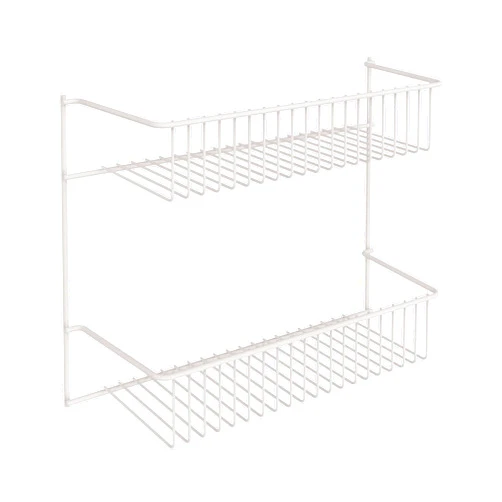 ClosetMaid 8002 2-Tier Wall Rack, 12-Inch Wide, White