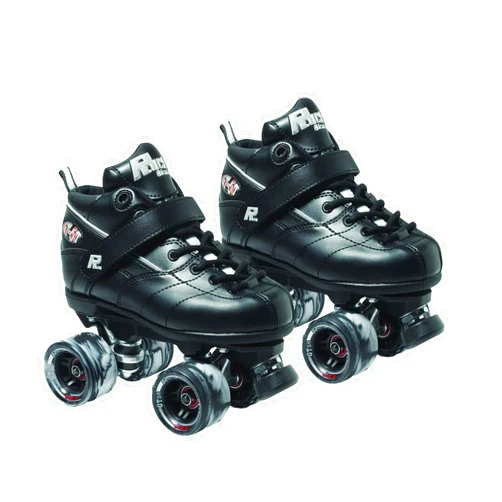 Sure-Grip Sure Grip Rock GT50 Black Roller Skates | Stylish Indoor Skates for Men & Women | Nylon Composite with 62mm Swirl Wheels & ABEC-5 Bearings - Solid, Comfortable and Lightweight