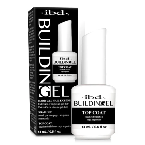 IBD Building Gel, Hard Gel Nail Extension, Soak-Off UV/LED Finish, Nail Strengthener Polish, Top Coat 0.5 fl oz
