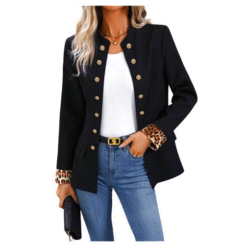 SweatyRocks Women's Casual Blazers Button Open Front Lightweight Work Office Suit Jackets Blazer
