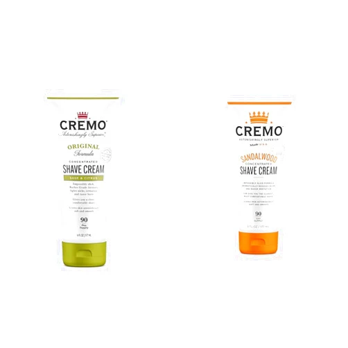 Cremo Barber Grade Sage & Citrus and Sandalwood Shave Creams, Ultra-Slick Shaving Cream for Men Fights Nicks Cuts and Razor Burn, 2 x 6 Fl Oz