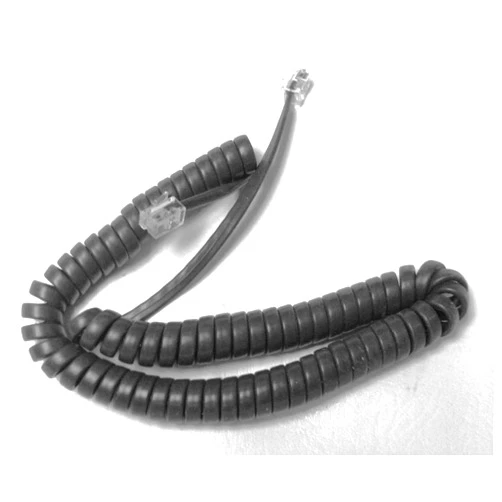 DIY-BizPhones 10-Pack of Gray 9' Ft Handset Receiver Cords Compatible with Cisco IP Phone 7800 7900 8800 SPA Series 7841 7861 7940 7942 7960 7962 8811 8841 8851 Charcoal Curly Coil Lot