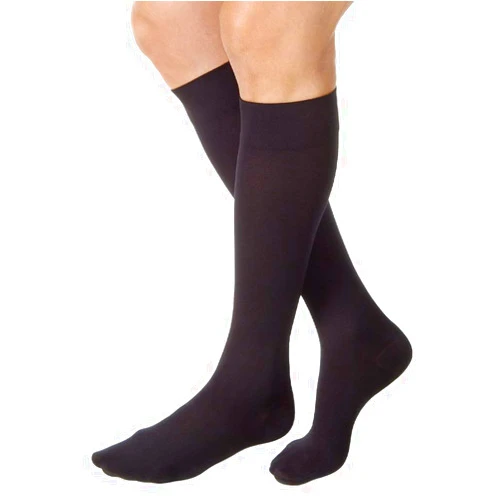 JOBST Relief 15-20mmHg Compression Stockings Knee High, Closed Toe, Black, Small Petite