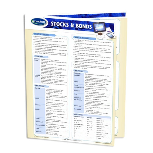Permacharts Stocks & Bonds Guide - Financial Quick Reference Guide by Permacharts