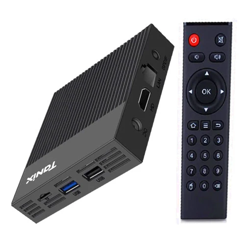 GimeBox Amlogic S905X4 TV Box Android 11.0 TV Box X4 Pro 4GB RAM 64GB ROM Dual-WiFi 2.4GHz/5GHz BT Quad Core 64 Bits 3D/8K 100M Smart TV Box