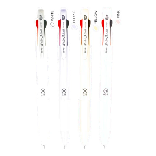 JVPEN WRITING INSTRUMENT JVPEN Ballpoint Pens Office Supplies - Consistent Smooth Writing, 3-in-1 Multicolor, study, work place, Retractable, Stick Pens, Black/Red/Blue, 3 Color Ink Pens (0.38mm N Jet3Ball)