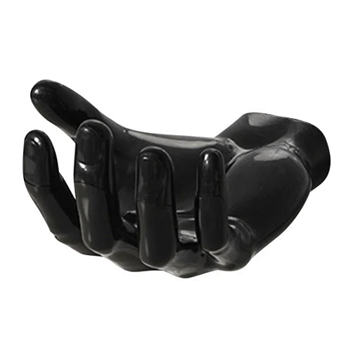 HENJUSH Hand Shape Basketball Holder Wall Mount, Sports Ball Storage Display Rack, Wall Storage Display Ball Storage Universal Ball for Basketball Football Volleyball Soccer Storage Display (Black)