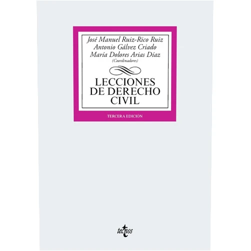 Spanish Edition by José Manuel Ruiz-Rico Ruiz (Author), Antonio Gálvez Criado (Author), María Dolores Arias Díaz (Author), María Luisa Moreno-Torres Herrera (Author), José Manuel de Torres Perea (Author), Francisco Javier Pastor Vita (Author), Antonio José Quesada Sánchez (Author), Belén María Casado Casado (Author), Paula Castaños Castro (Author), Raúl Acebes Cornejo (Author), Jesús Martín Fuster (Author), José Manuel Martín Fuster (Author) & 10 more Format: Kindle Edition Lecciones de Derecho Civil (Derecho - Biblioteca Universitaria de Editorial Tecnos) (Spanish Edition)