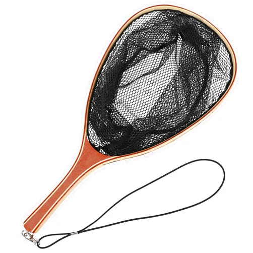 GarveeLife Fly Fishing Net Trout Net, Soft Mesh Fishing Net, Fish Landing Net with Safety Rope Lanyard, Lightweight Catch and Release Net for Trout, Bass