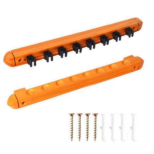 GSE Games & Sports Expert 2-Piece 6/8/12 Billiard Pool Cue Rack Wall Mounted Holders, Billiard Cue Sticks Wall Rack Set