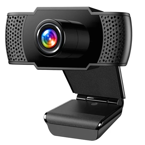 Lezoura 1080P Webcam with Microphone, Full HD Web Camera with Auto Light Correction, Noise-Cancelling Mics, USB Computer Web Camera for Video Calling/Conferencing/Zoom/Online Classes