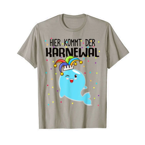 Köln Karneval Kostüm Damen Herren Kinder Fasching Carnival Whale Fancy Dress Costume Confetti T-Shirt