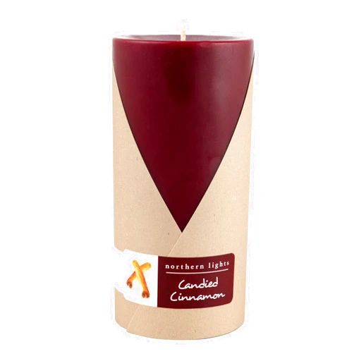 Northern Lights Candles Fragrance Palette Pillar, 3x6, C andied Cinnamon