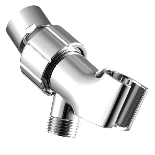 OFFO Shower Head Holder with Solid Brass Ball Joint for Handheld Shower Head, Adjustable Shower Arm Mount for Connecting Shower Arm and Shower Hose, 1/2 Inch IPS Female Inlet and Male Outlet, Chrome