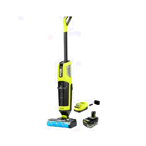 RYOBI ONEAND HP 18V Cordless SWIFTCLEAN Wet/Dry Stick MOP and Vacuum KIT with 4.0 AH Battery A