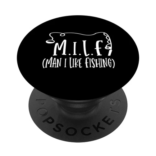 Angler Fischer Anglersprüche Rute Hecht Zander Aal MILF Man I Love Fishing Fishing Fishing Line Fishing PopSockets Swappable PopGrip