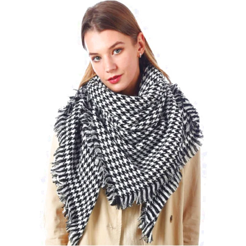 Vxsvxm Plaid Scarf Soft Warm Tartan Shawl Cape Blanket Scarves Fashion Wrap