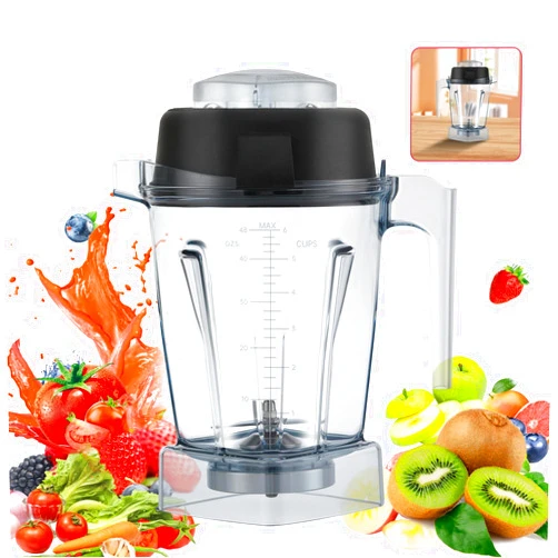 TOGJNDLL 𝑵𝒆𝒘 for vitamix Replacement Pitcher 48oz，Replace vitamix Blender Container Cup E310 320 Pro200 5200 6300 VM0197 56085 Classic Explorian Commercial Professional Series，5 Yr Service