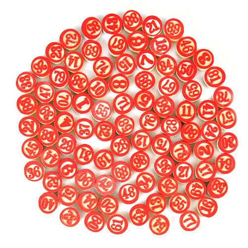 Brybelly Vintage Tombola Italian Game Tombolini Tiles, (90 pcs) | Rustic Wooden Bingo Chips, Numbers 1-90 for Lottery, Custom DIY Board Game Pieces, and Arts & Crafts | Traditional, Holiday, & Wedding Games