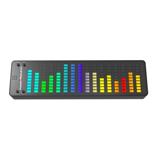 Power Acoustik Spectrum Analyzer - Music Voice Rhythm Spectrum Display, Colorful RGB Light Bar w/ 176 LED Lights, in Vehicle Dancing Lighting Panel, in Home Ambient Lights, USB C Connected