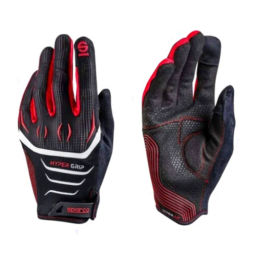 Sparco 002094 Nrrs10 Hypergrip Gloves, Black/Red, M