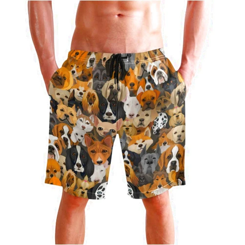 visesunny Men's Novelty Beach Shorts Quick Dry Swimwear Sports Running Swim Board Shorts Bathing Suits Mesh Lining