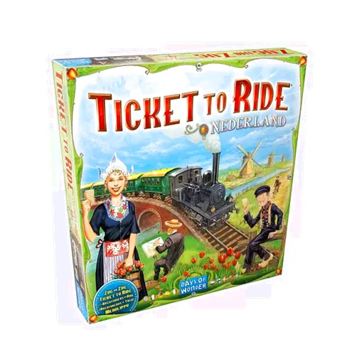 Asmodee Ticket to Ride Nederland Board Game EXPANSION - Train Route-Building Strategy Game, Fun Family Game for Kids & Adults, Ages 8+, 2-5 Players, 30-60 Minute Playtime