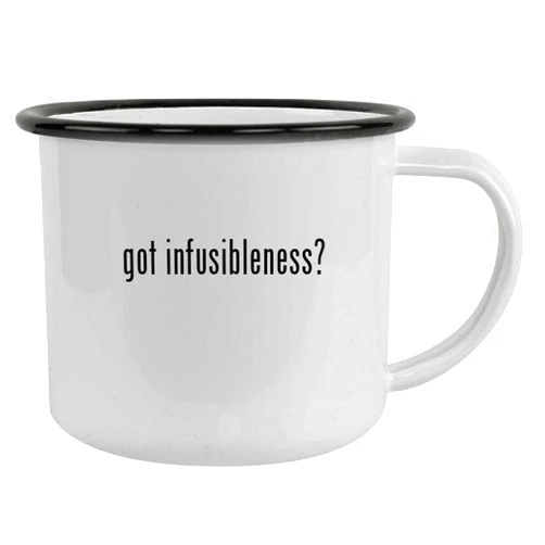 Molandra Products got infusibleness? - 12oz Camping Mug Stainless Steel, Black