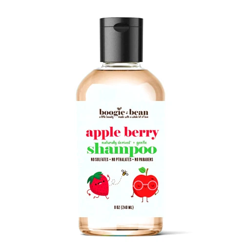 Boogie and Bean Kids Curly Hair Shampoo, Apple Berry Kids Shampoo for Toddlers and Infants, Shampoo for Curly Hair, Thick and Natural Hair