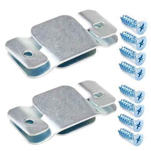 Cerpourt Metal Sectional Couch Connectors Furniture Interlocking,Sectional Sofa Fastener Software Bracket with Screws for Loveseat, Recliner, Chair or Chaise Lounge (4 Pcs)