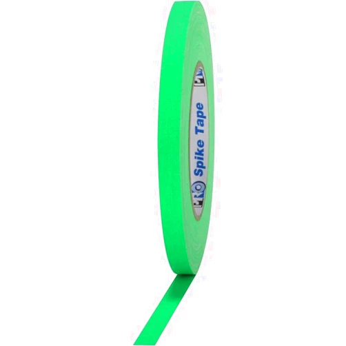 Pro Tapes PRO-SPIKE/FGRN0545 Pro Gaff Fluorescent Green Gaffers Spike Tape 1/2 