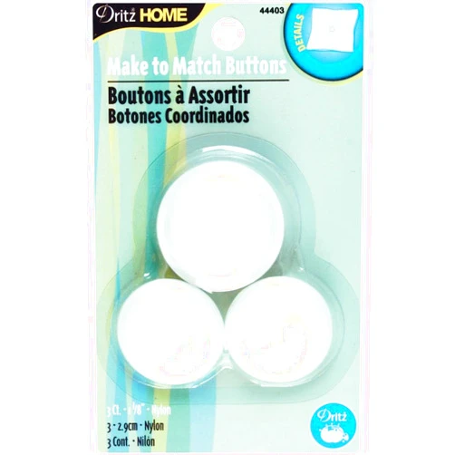 Dritz Home 44403 Cover Buttons, Size 45 (3-Piece)