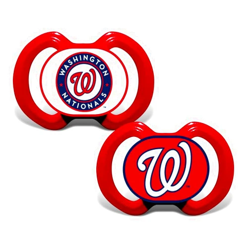 Masterpieces Baby Fanatic MLB 2-Piece Gen. 3000 Pacifier, Washington Nationals