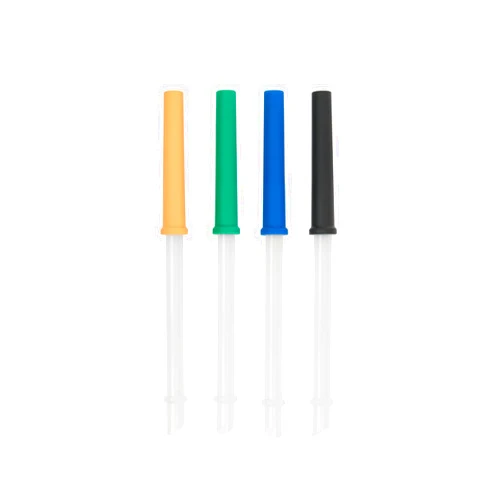 REDUCE Reusable Coldee 2.0 Catch Straw Set, 4 Pack - Spill-Proof, BPA-Free, Dishwasher-Safe - Fits 14 oz Coldee Tumblers and Mugs, Assorted Colors