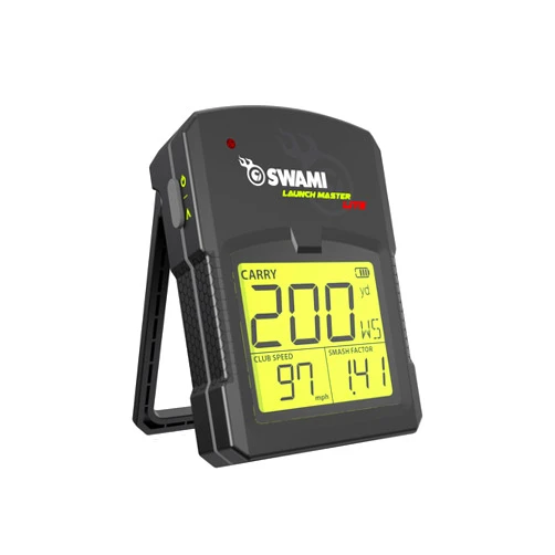 IZZO Golf Swami Launch Master Lite Golf Launch Simulator - Golf Training aid Swing Simulator for Tracking Ball Speed, Smash Factor, Launch Angle, Shot apex and Ball Spin