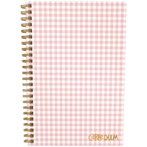 PUKKA PADS USA (CARPE DIEM) Carpe HRDCVR NOTEBK BALLR CHCK, Ballerina Pink Check