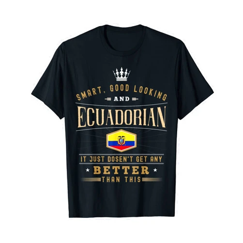 99 Gifts Ecuadorian Fan T-Shirts & Jersey Ecuador Flag Souvenirs for Ecuadorians Men & Women T-Shirt