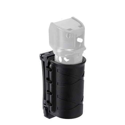 TACNEX Open Top OC/Mace Spray Holster for Duty Belt/Vest Quick Release Pepper Spray Case MK3/MK4 Canister Holder Polymer Carrier Sheath for Law Enforcement Police Security Prison/Corrections Officer