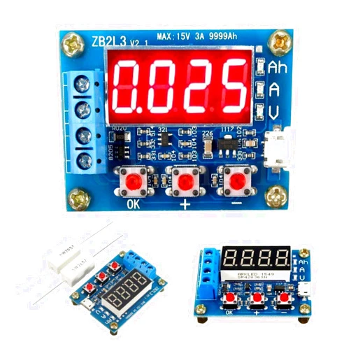 HiLetgo Battery Capacity Meter Discharge Tester Analyzer 1.5V-12V Battery Capacity Meter Discharge Tester