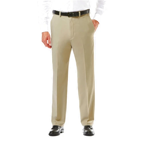 HAGGAR Mens Cool 18 Pro Classic Fit Flat Front Casual Pant Regular and Big & Tall Sizes