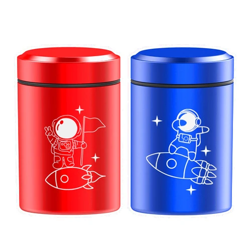 CUMFYHOUS 2 Pack Portable Aluminum Storage Jar,Airtight Smell Proof Container,Stash Jar with Screw-Top Lid Lock Odor,Double Sealed Airtight Jar,Multipurpose Container for Herb Spices,Coffee & Teas