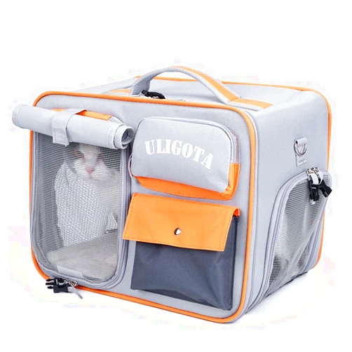 ULIGOTA Backpacks for Pets Backpack Carrier for Cat and small dogs, Ventilated Dog Backpack Carrier | Airline Approved Cat Carrier | Cat Bag for Hiking Travel Camping Outdoor Use