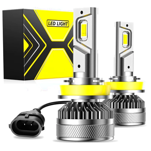 PICURA H11 Bulbs Combo, 6500K Fog Lights Bulb Fanless In Line Fog Light or Off-Road Use Plug and Play, Pack of 2