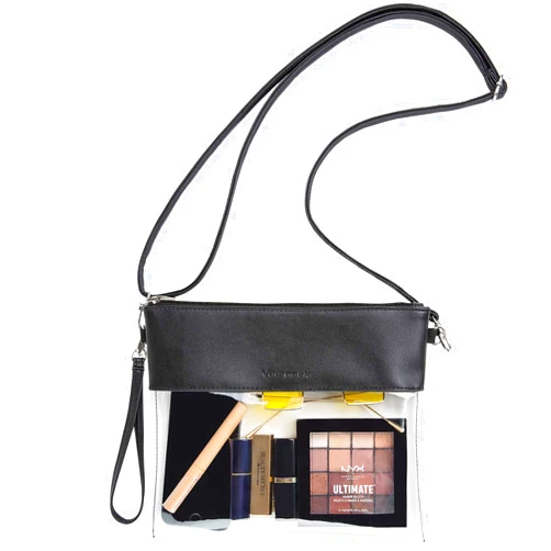 Vorspack Clear Bag Stadium Approved - PU Leather Clear Purse Clear Crossbody bag for Concert Festival