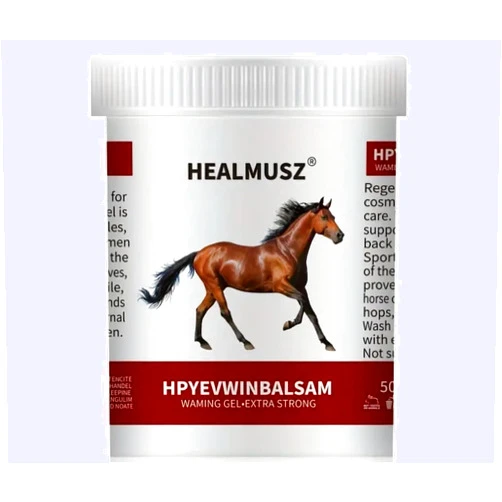 Generic Horse Balm Horse Chestnuts Contains Chamomile, Red Vine Leaves, Hops, Extra Strenght Warming Massage Gel Strong Moisturizing Lotion (16.9), Clear