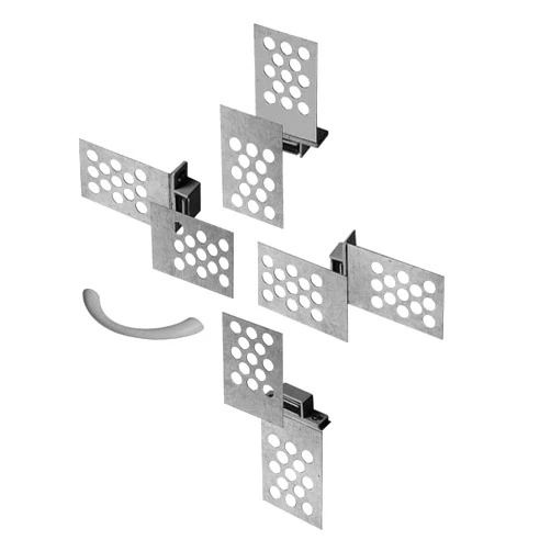 Byson Magnetic Catches for Tiles Convert to Access Panel Kit 8 Metal Plates, 4 Magnets and Handle