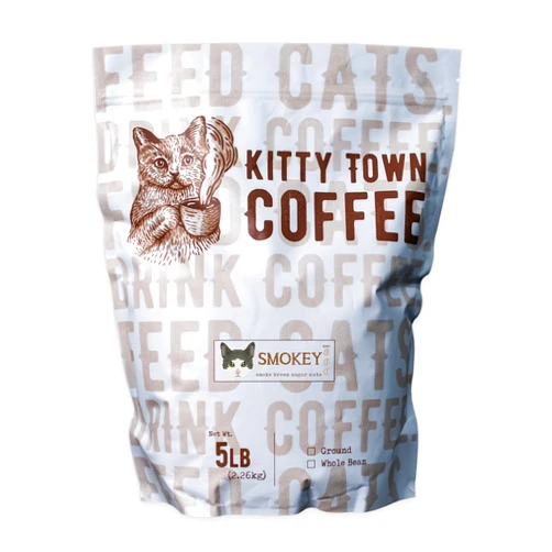 Kitty Town Coffee: The Albert Blend 2lb Whole Bean (Smokey, 5lb (80oz))