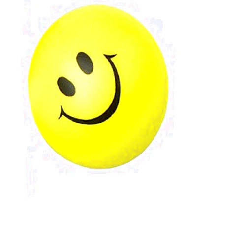 U. S. Toy Lot Of 12 Yellow And Black Smile Smiley Face Stress Squeeze Balls